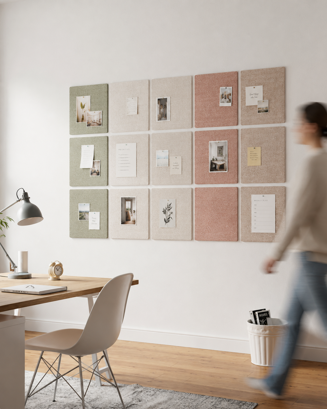 Color-block felt board